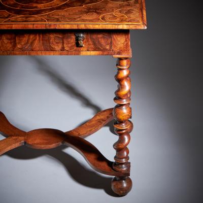 A Fine and Rare 17th Century Olive Oyster Table Circa 1680 1700 