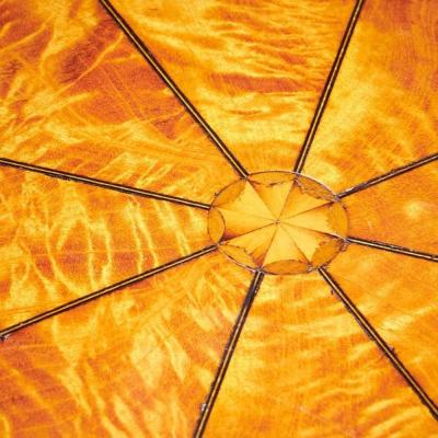 A Fine and Rare George III Octagonal Figured Satinwood Box C 1790