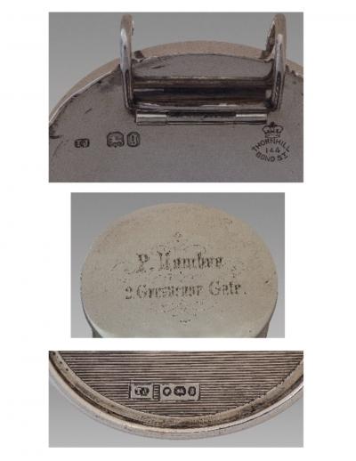 A Fine and Rare Silver Travel Lamp London 1862