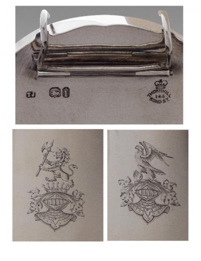 A Fine and Rare Silver Travel Lamp London 1864