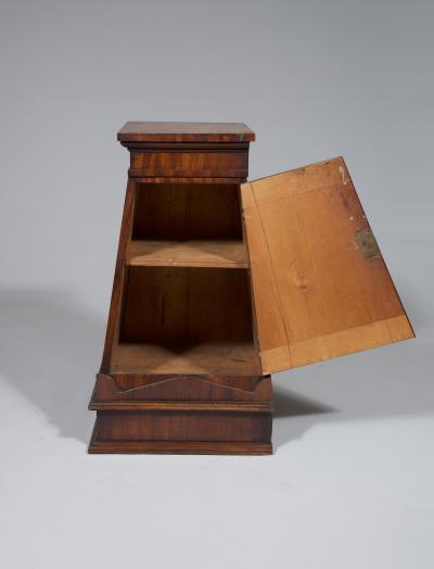 A Finely Figured Mahogany Obelisk Form Pedestal In The Manner Of Sir John Soane