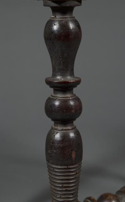 A Floral Late Baroque Scagliola Center Table Of Rare Small Scale