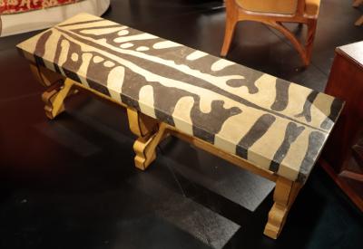 A French 1980s Painted Bench Coffee Table