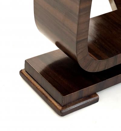 A French Art Deco Macassar Ebony Veneered Circular Side Table