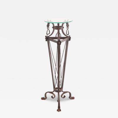 A French Art Deco Wrought Iron Plant Stand Pedestal C 1920 