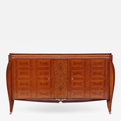 A French Art Deco rosewood and burl walnut server circa 1935 