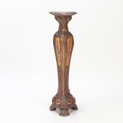 A French Bombay pedestal with paint decoration circa 1900 