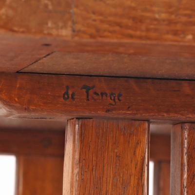 A French Brutalist style tiled oak coffee table C 1960 