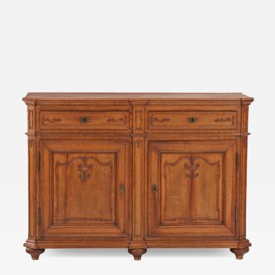 A French Carved Oak Buffet 18th C 