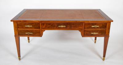 A French Directoire Leather Top Classical Desk