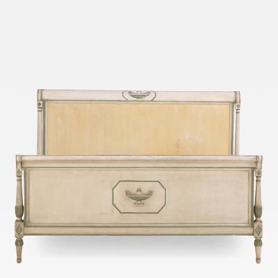 A French Directoire Style Painted and Carved Bed C 1920 
