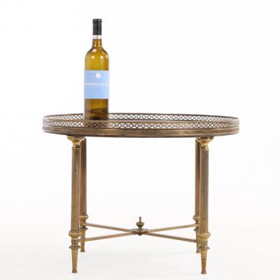 A French Directoire Style Round Brass Occasional Table C 1945 