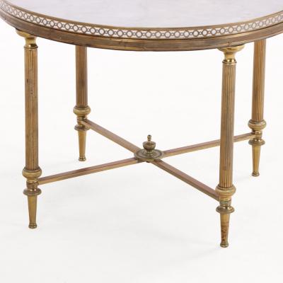 A French Directoire Style Round Brass Occasional Table C 1945 