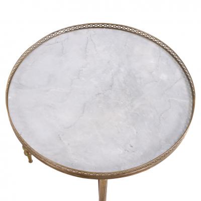 A French Directoire Style Round Brass Occasional Table C 1945 