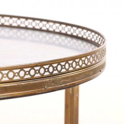 A French Directoire Style Round Brass Occasional Table C 1945 