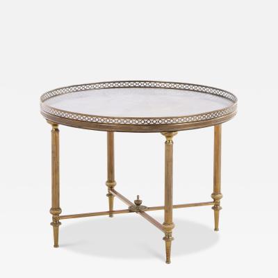 A French Directoire Style Round Brass Occasional Table C 1945 