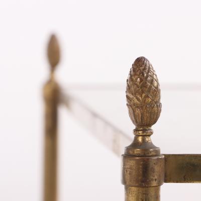 A French Directoire style Marble and Brass Three Tier Table C 1945 