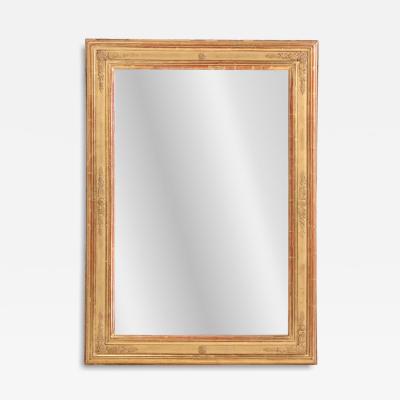 A French Empire style giltwood and gesso mirror C 1880 