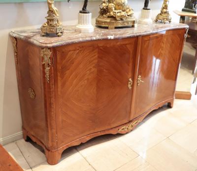 A French Flame Mahogany Side Cabinet Sideboard circa 1880 Stamped Durand