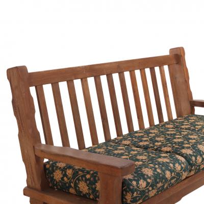 A French Heavy Oak Brutalist style Open Arm Sofa Frame C 1960 