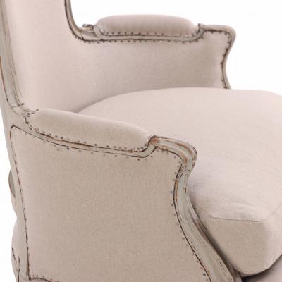 A French Louis XV Painted Carved Bergere C 1920 