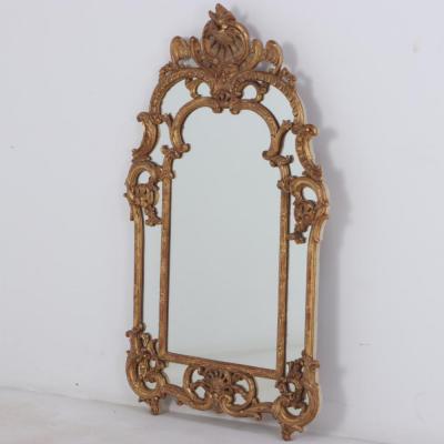 A French Louis XV Style Carved and Giltwood Mirror C 1940 
