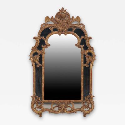 A French Louis XV Style Carved and Giltwood Mirror C 1940 