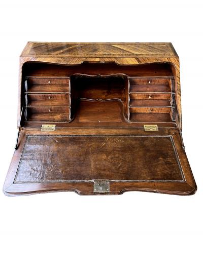 A French Louis XV Style Rosewood Veneered Bureau en Pente