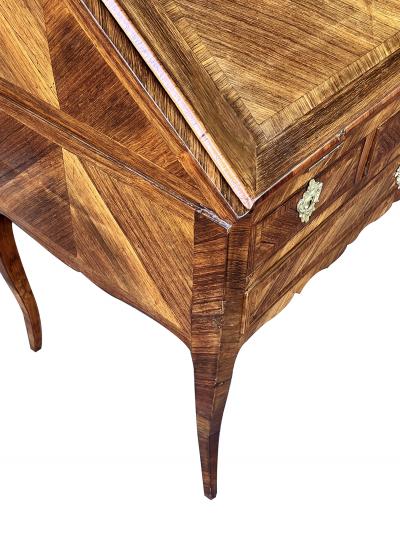 A French Louis XV Style Rosewood Veneered Bureau en Pente