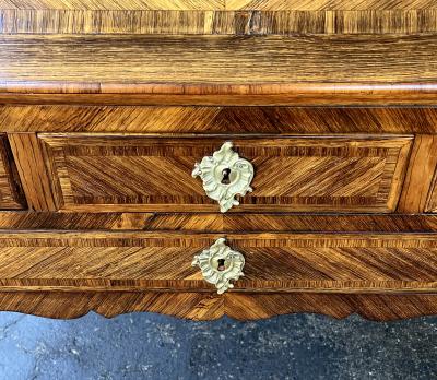A French Louis XV Style Rosewood Veneered Bureau en Pente