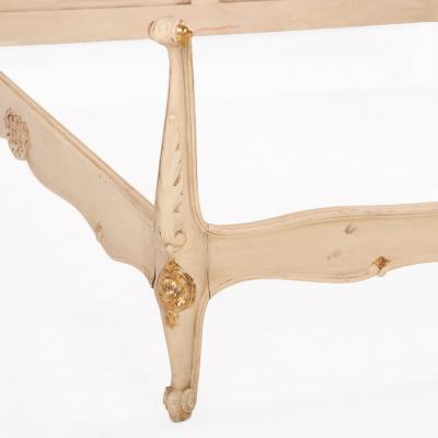 A French Louis XV style Painted Full Size Bed C 1930 