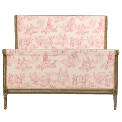 A French Louis XVI Style Painted Full Size Bed C 1920 