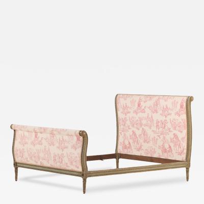 A French Louis XVI Style Painted Full Size Bed C 1920 