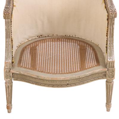 A French Louis XVI style Painted Bergere Chair C 1880 