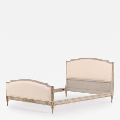 A French Louis XVI style Painted Queen Bed C 1940 