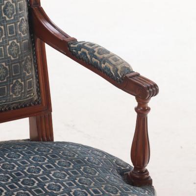 A French Louis XVI style open armchair C 1940 