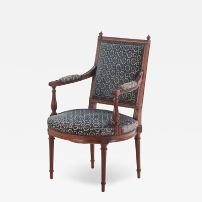 A French Louis XVI style open armchair C 1940 