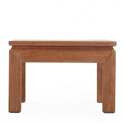 A French MCM Cerused Wood End Table C 1960 