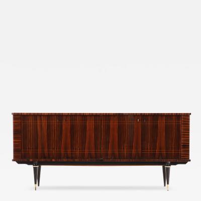 A French Modernist Macassar Ebony Sideboard Credenza Bar Cabinet C 1960 