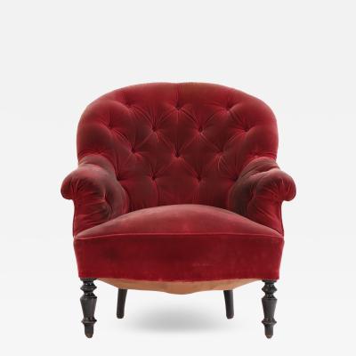 A French Napoleon III Lounge Chair C 1860 