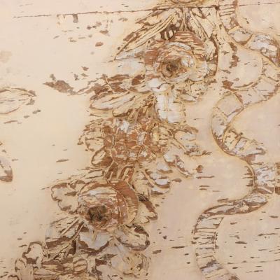 A French Neoclassical style Painted Wood Trumeau Mirror C 1890 