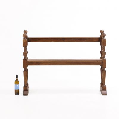 A French Oak Architectural Bench C 1880 