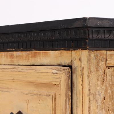 A French Pine Chest of Drawers With Painted Top 19th C 