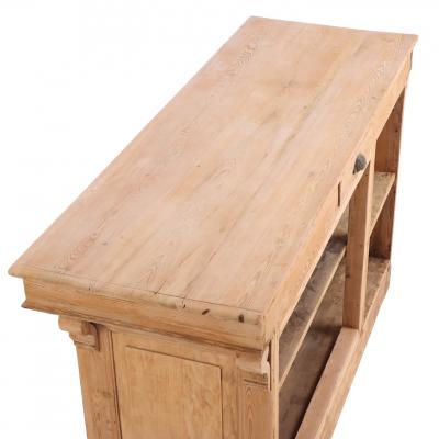 A French Pine Front Bar or Shop Counter C 1880