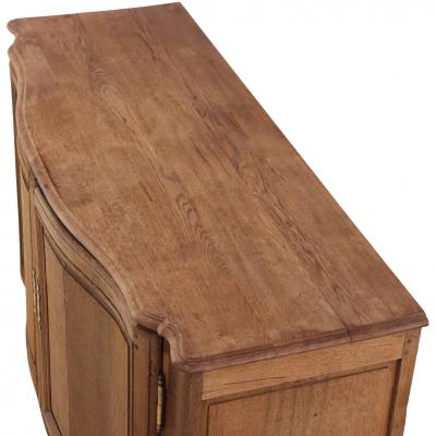 A French Provincial Oak Two Door Server Buffet C 1880 