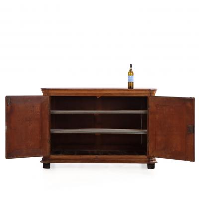 A French Provincial Oak Two Door Server Buffet C 1880 