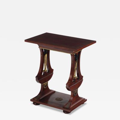 A French Regency style mahogany table C 1880 