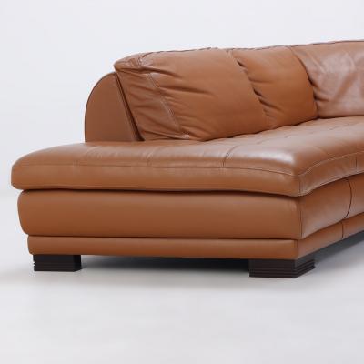 A French Roche Bobois leather sectional sofa 