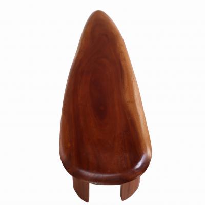 A French Sculptural Freeform Mahogany Coffee Table C 1975 