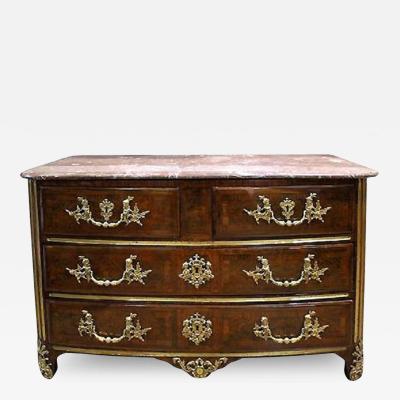 A French Transitional R gence Louis XV Rosewood Parquetry Commode